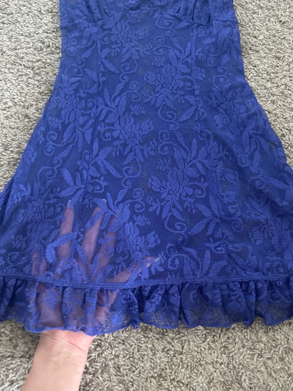 Royal Blue Lace Dress